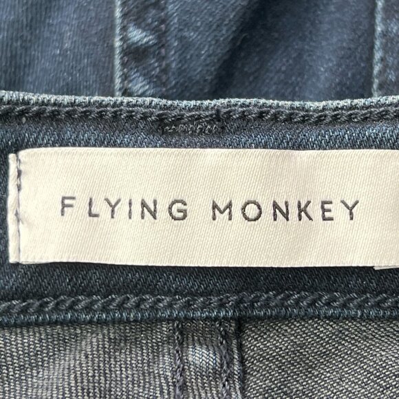 New Flying Monkey Jeans Womens 24 Button Fly Skinny Black Label - Picture 4 of 10